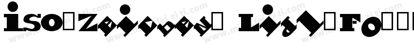 ISO-Zeichen_ Lidl-Fo字体转换
